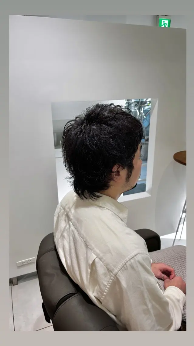 ショート くせ毛 ショートヘア ウルフカット カット 白土 さくらのヘアスタイル