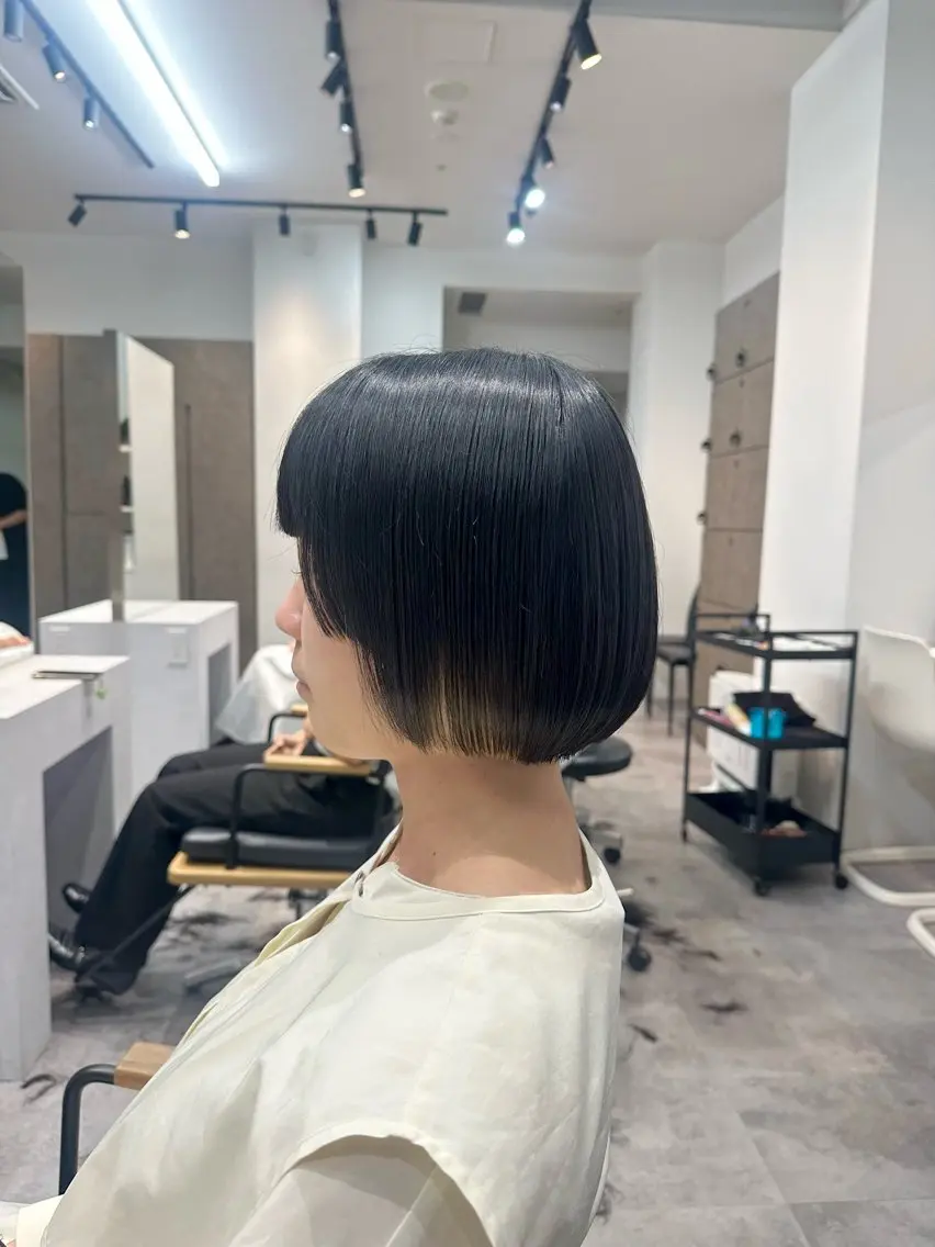 ミディアム ボブ 顔周りカット 姫カット カット ショートカット🧸 ごとうさなのヘアスタイル