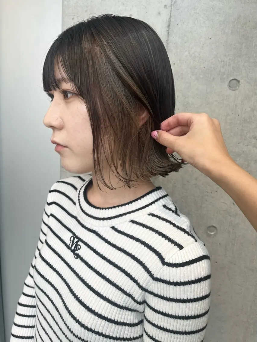 ミディアム カラー パーマ 縮毛矯正 縮毛矯正特化✂︎ YUKAのヘアスタイル