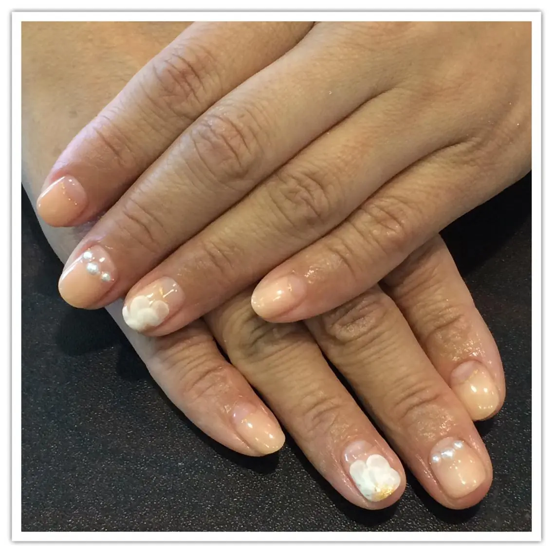 ネイル アートネイル フラワーネイル M nail はやまうららのネイルデザイン