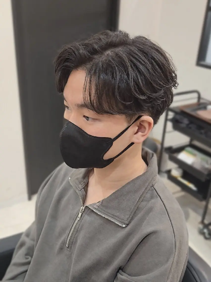 メンズ ミディアム パーマ ミディアムパーマ メンズパーマ カット ヘアセット LEN名古屋/パーマ 海外ヘア/メンズ特化のヘアスタイル