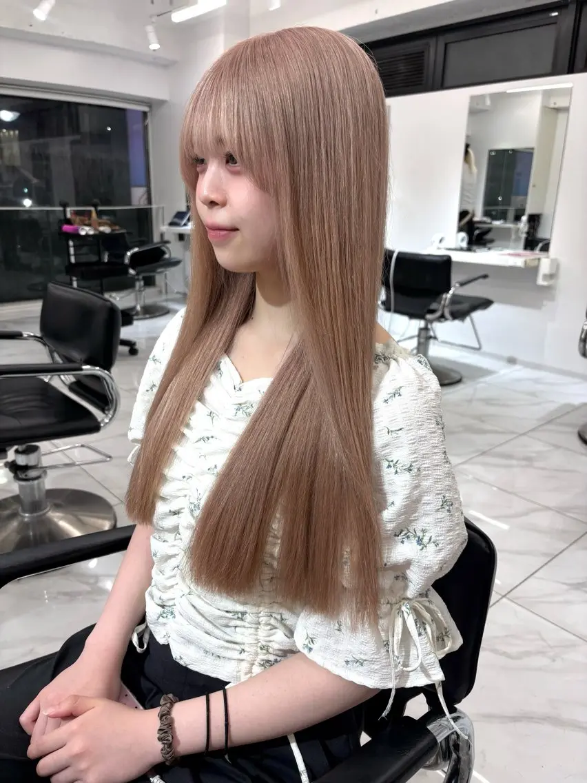 ロング カラー ヘアカラー 🩶大人韓国ヘア 渋谷/Satsukiのヘアスタイル