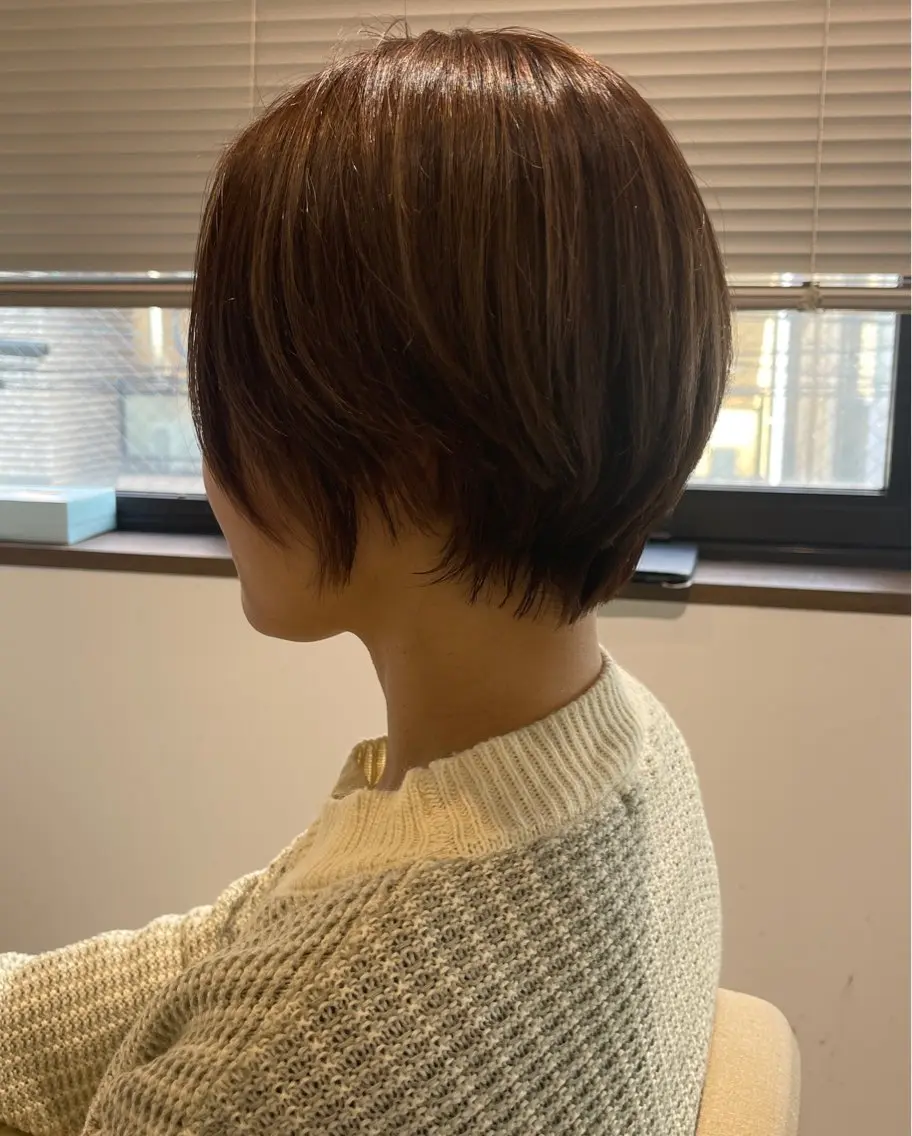 ショート カラー ヘアカラー ハラダ リョウセイのヘアスタイル