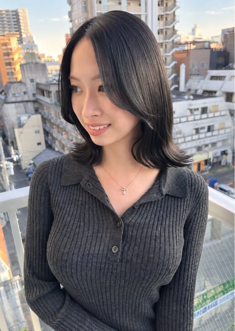 ミディアム 大友 正晴のヘアスタイル