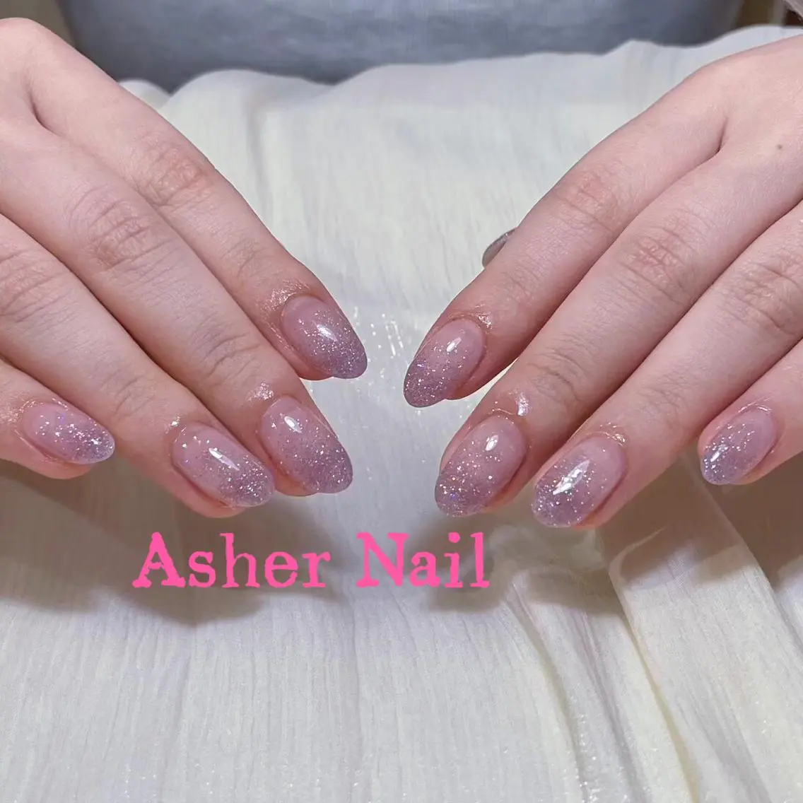 ネイル キラキラネイル 韓国ネイル マグネットネイル マットネイル 持ち込み ハンドネイル ハンドケア Asher-Hana 🎗のネイルデザイン