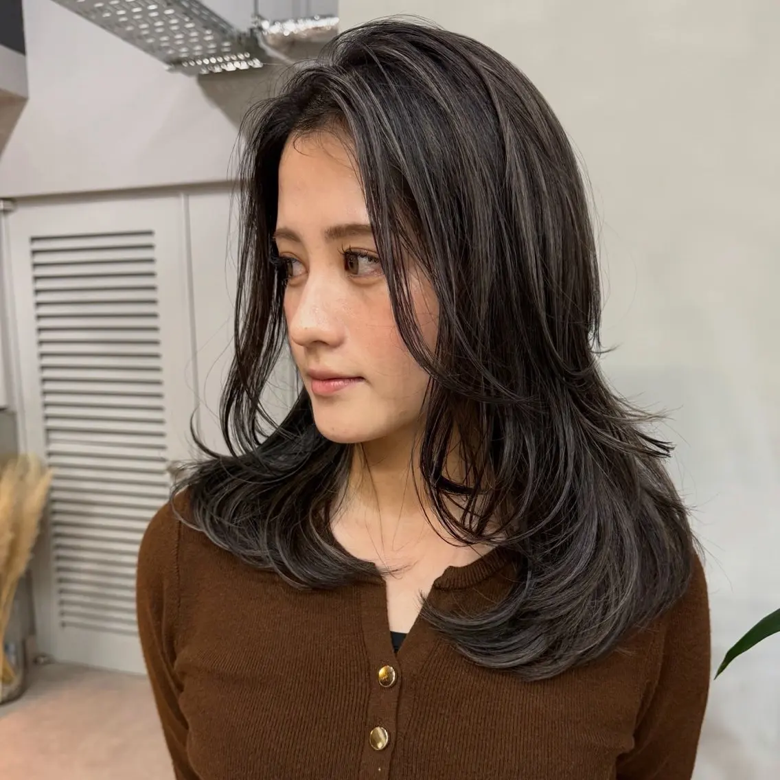 ミディアム 坂田 春樹のヘアスタイル