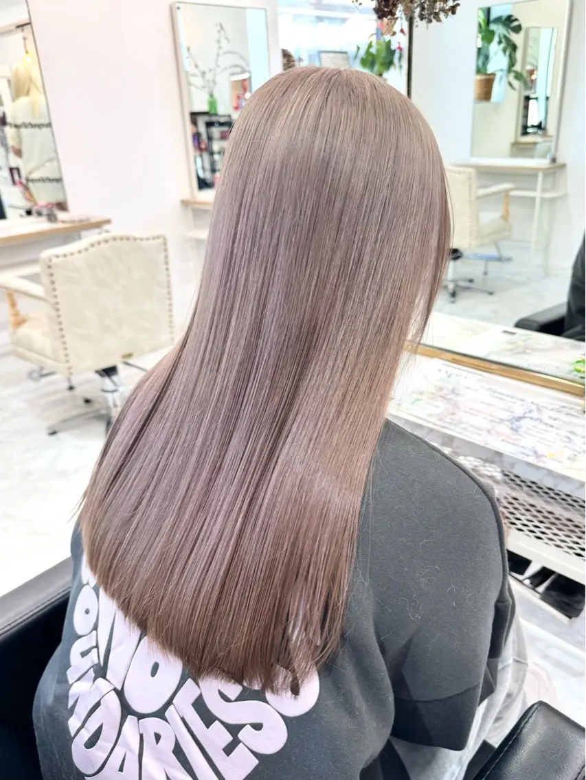 ロング カラー パーマ ヘアアレンジ メンズ キッズ ヘアカラー 💖オタク美容師 ꒰ঌ♡モモ♡໒꒱のヘアスタイル