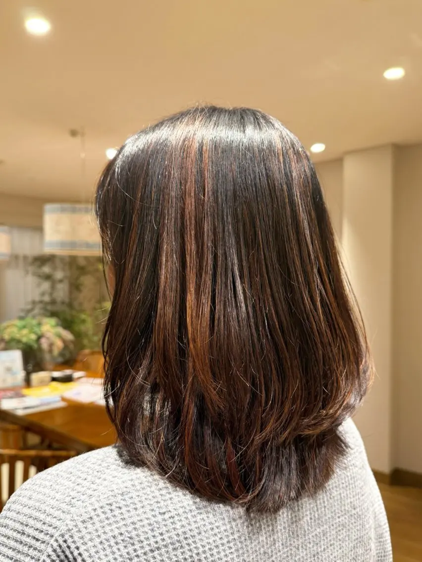 ミディアム カット 津田 幹太のヘアスタイル