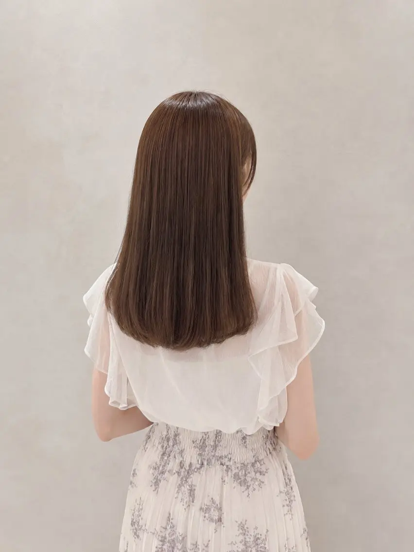 セミロング ヘアカラー 推し活アレンジ🎀 艶カラー¦nanoのヘアスタイル