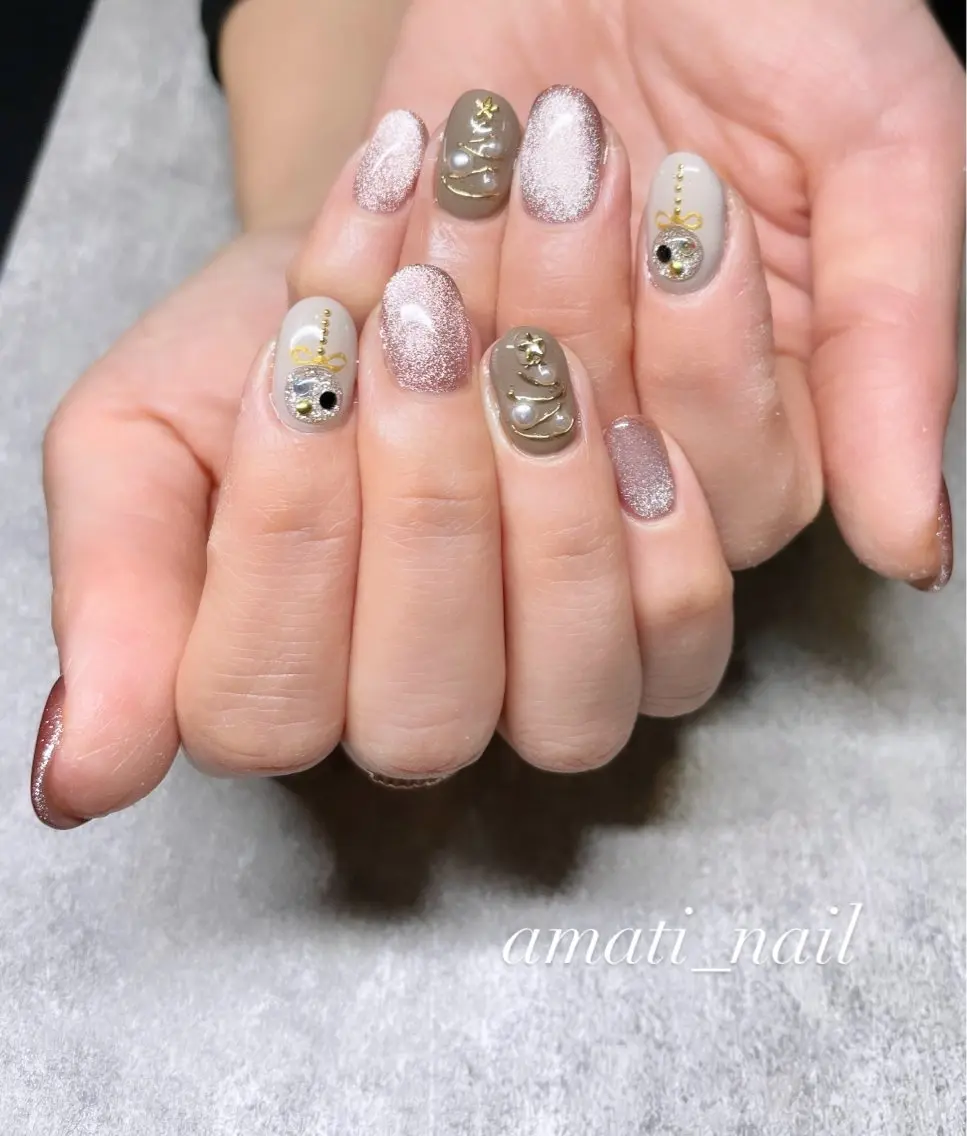 ネイル フットネイル ジェルネイル マグネットネイル ミラーネイル ニュアンスネイル ハンドネイル amati_nail TAKAKOのネイルデザイン
