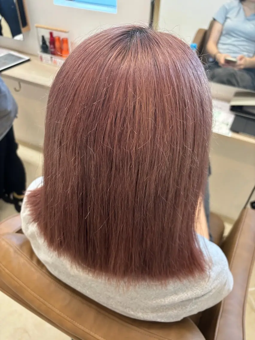 ブリーチなしダブルカラーの写真