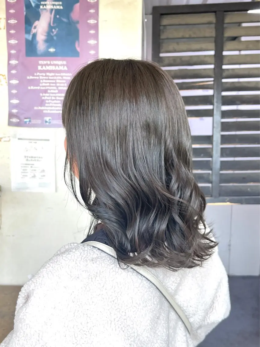 セミロング カラー オリーブカラー CAOLILA /Sakiのヘアスタイル