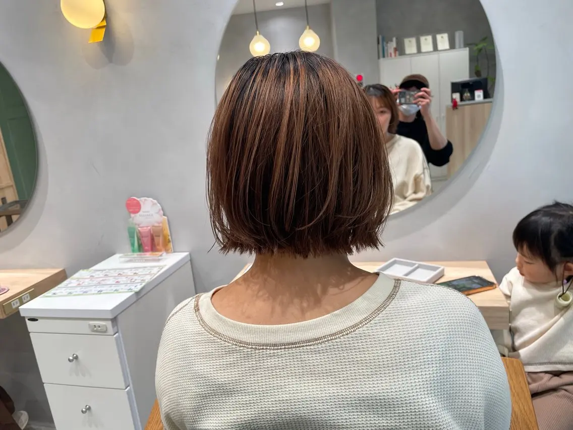 ショート カラー ボブ 畠山 渚のヘアスタイル