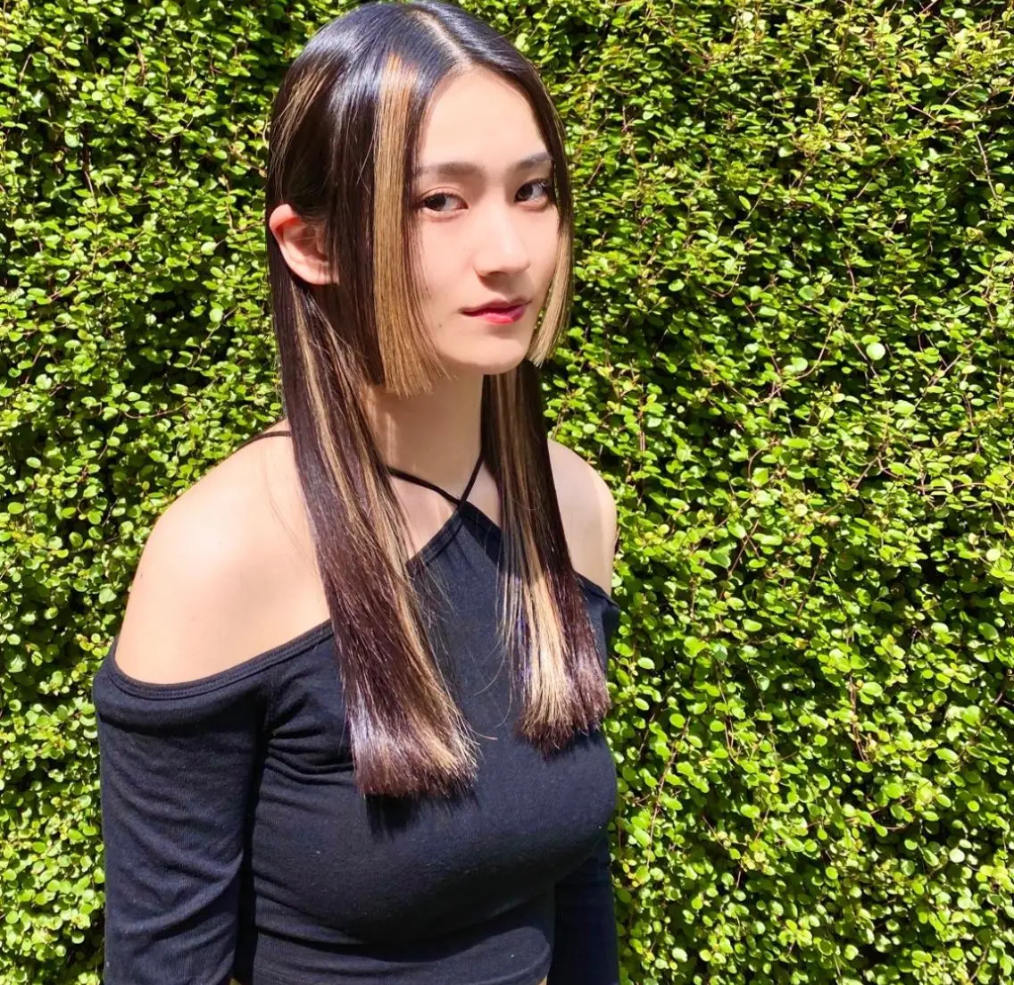 ロング パーマ 伸ばしかけ 縮毛矯正 酸性ストレート ストレートパーマ カット 縮毛矯正 トリートメント 艶髪と透明感を ‼️/若林のヘアスタイル
