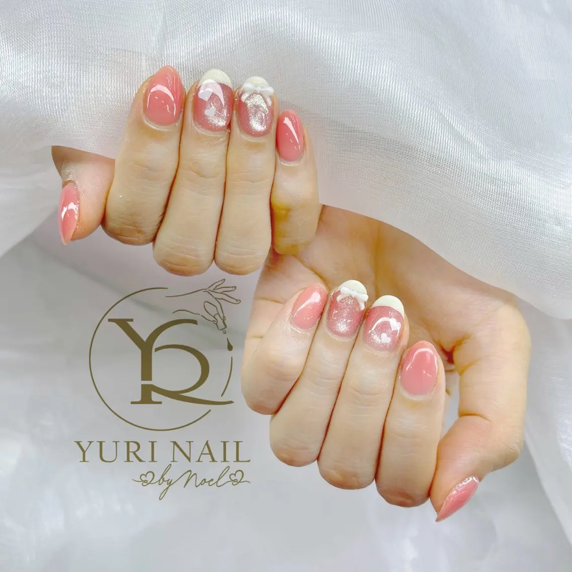 ネイル チークネイル フットネイル フレンチネイル グラデーション キラキラネイル ハンドネイル フットネイル ハンドケア YURI Nail Funabashiのネイルデザイン