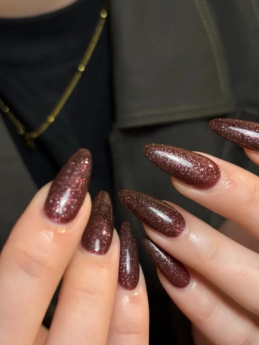ネイル 長さ出し ジェルネイル 韓国ネイル ラメ(グリッター) マグネットネイル ハンドネイル amu.nail Tokoのネイルデザイン
