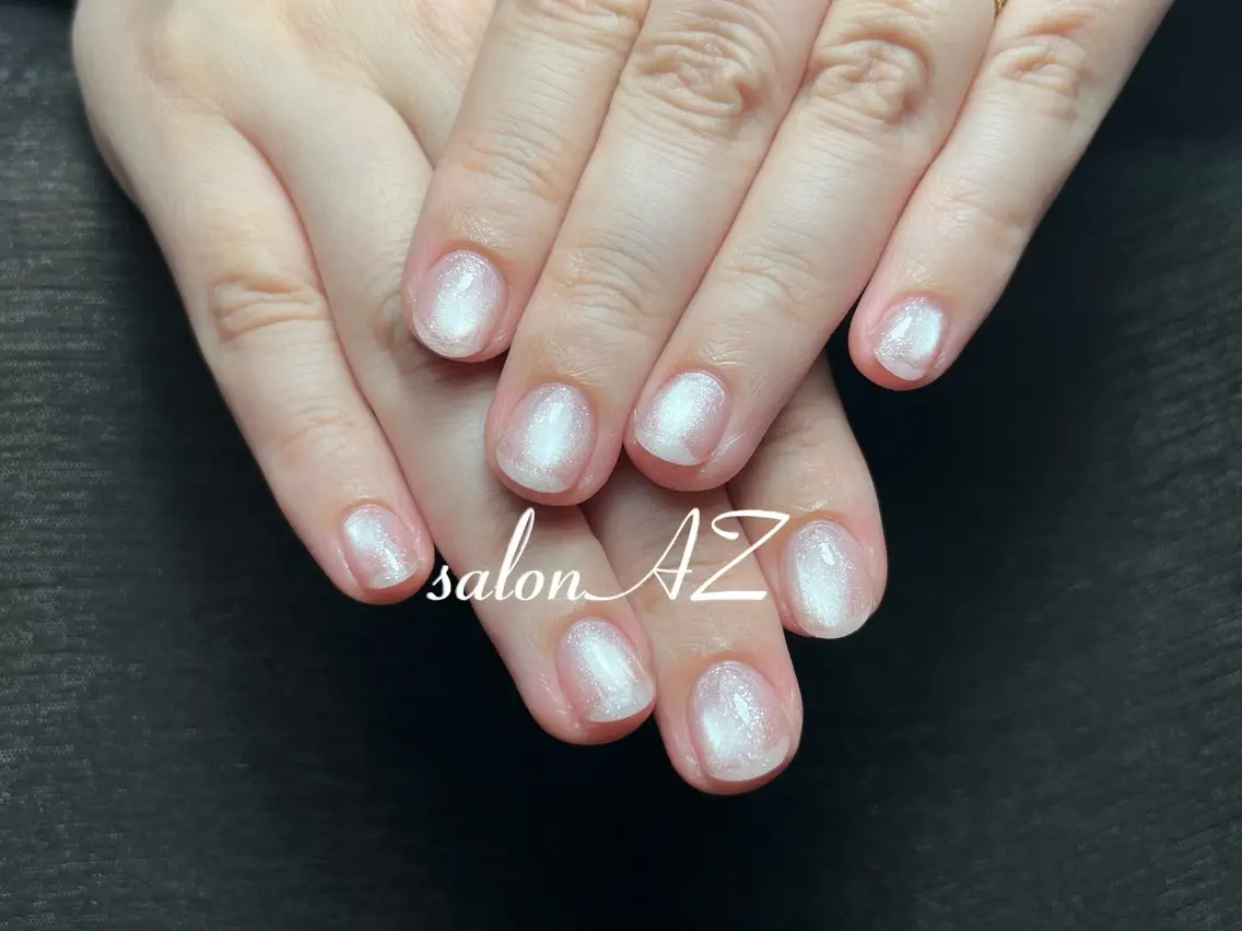 ネイル アートネイル 長さ出し フットネイル フレンチネイル ジェルネイル salon AZのネイルデザイン