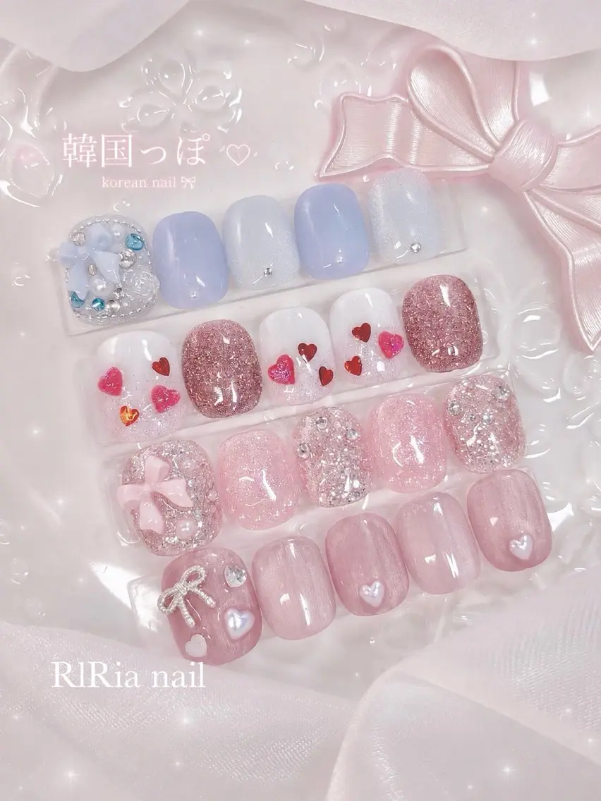 ネイル 韓国ネイル ワンホンネイル フットネイル 🎀RIRia nail🎀のネイルデザイン