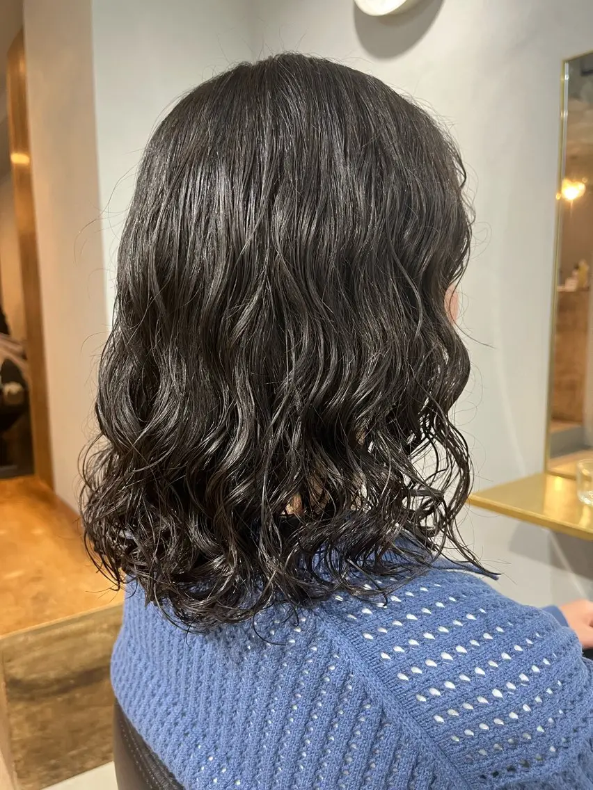 ミディアム パーマ カット パーマ 🎀持ちのいいパーマ 🎀mikihoのヘアスタイル