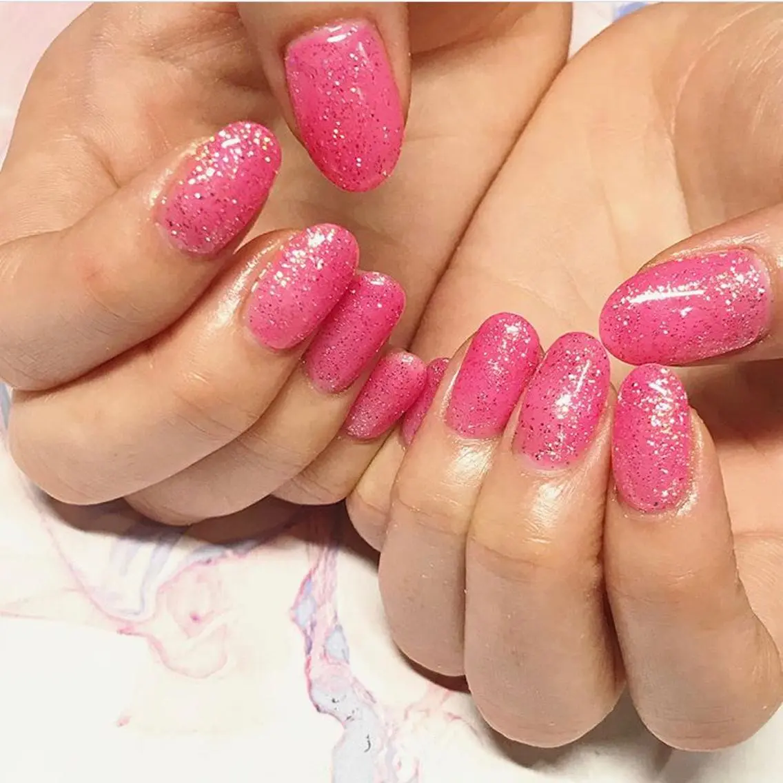 ネイル 渋谷／チップ長さ出し 👑アプレgel-xのネイルデザイン