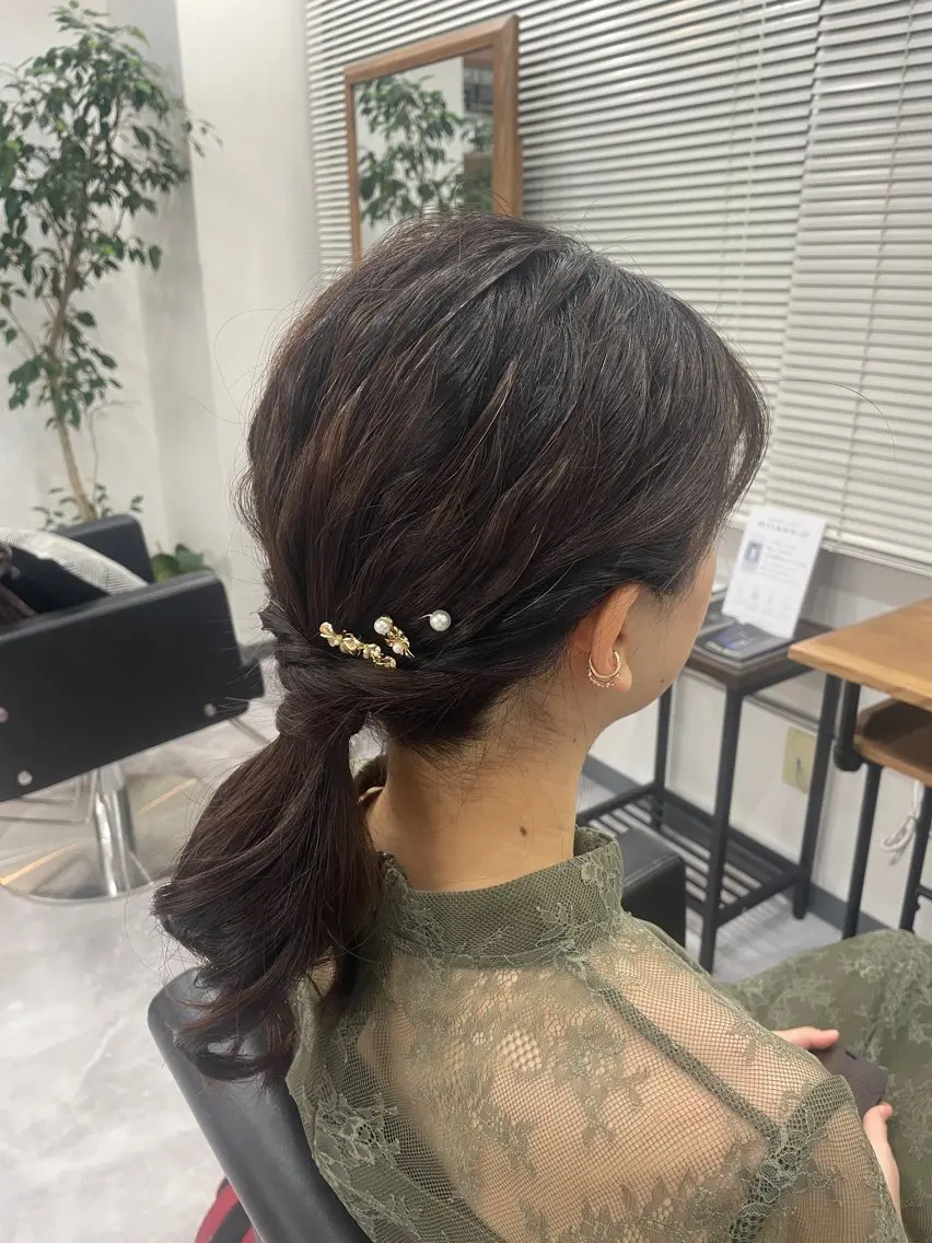 ミディアム ヘアセット OGAWA HIROKIのヘアスタイル