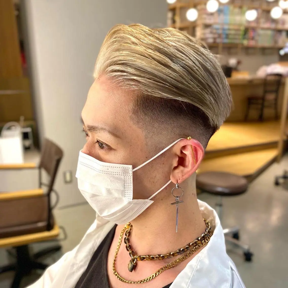 ショート カラー メンズ unopulir 景山　凌のヘアスタイル