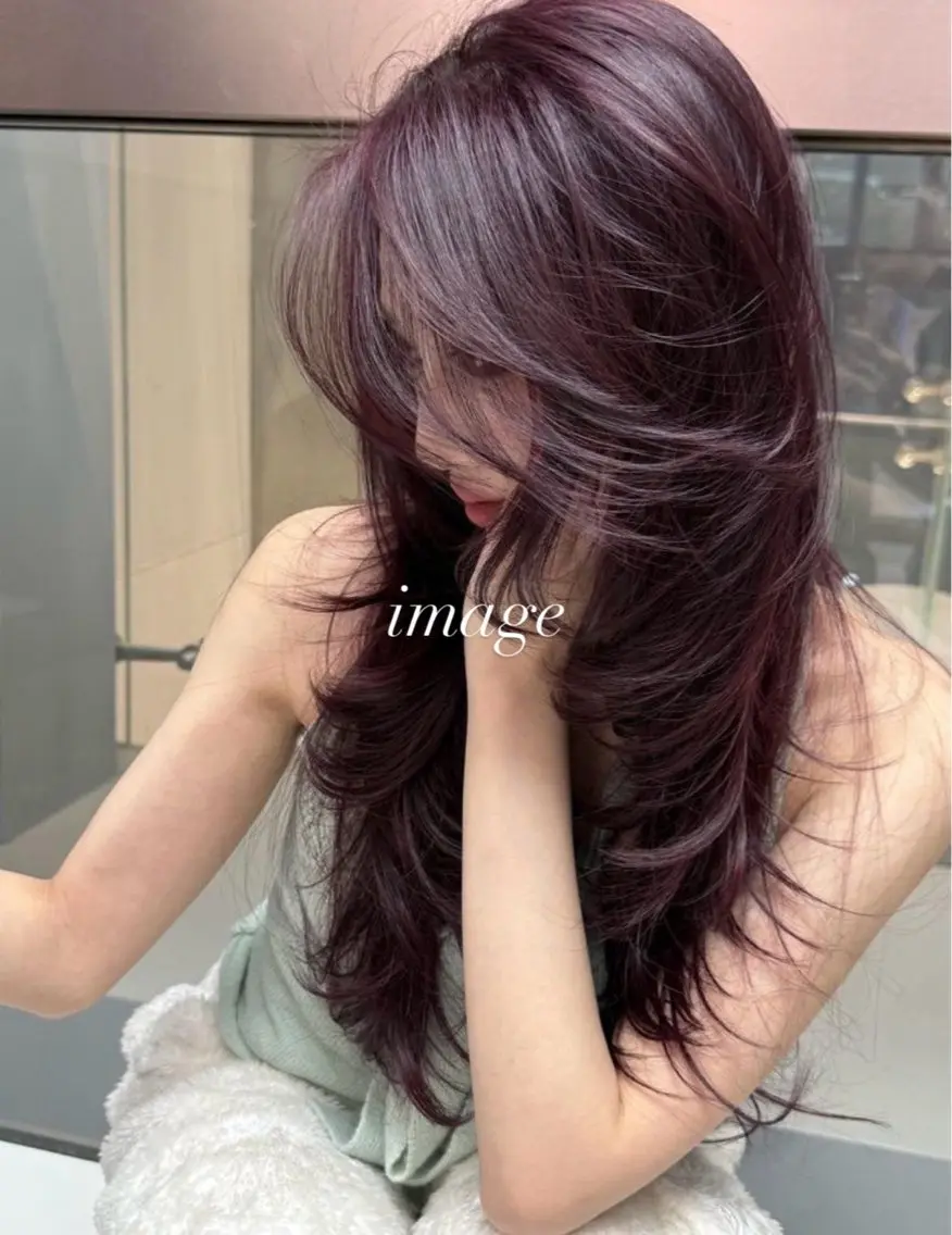 ワンカラー+毛先・メンテナンスカット✂️の写真