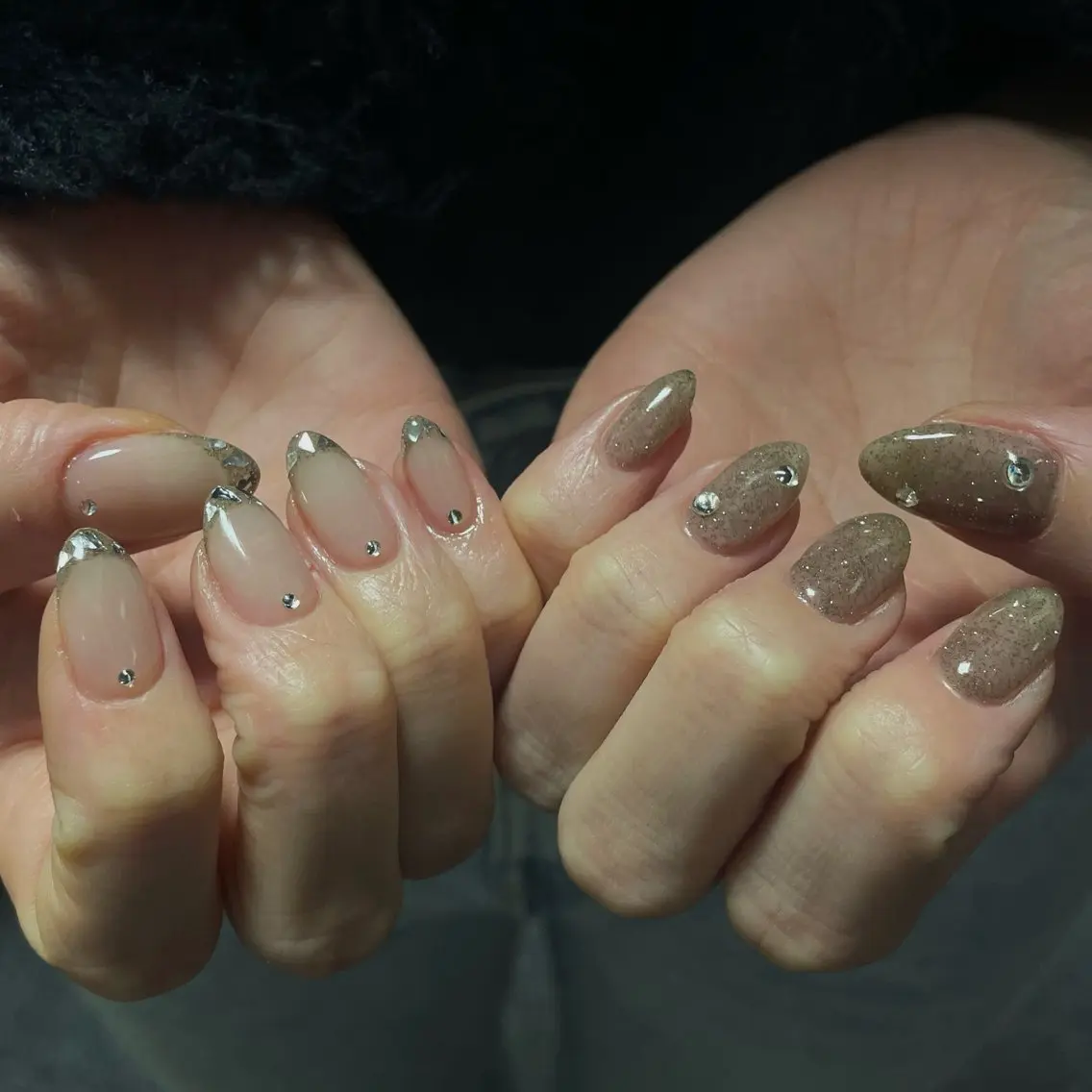 ネイル フラッシュネイル ジェルネイル マグネットネイル 持ち込み ワンカラーネイル ハンドネイル Ann nailのネイルデザイン