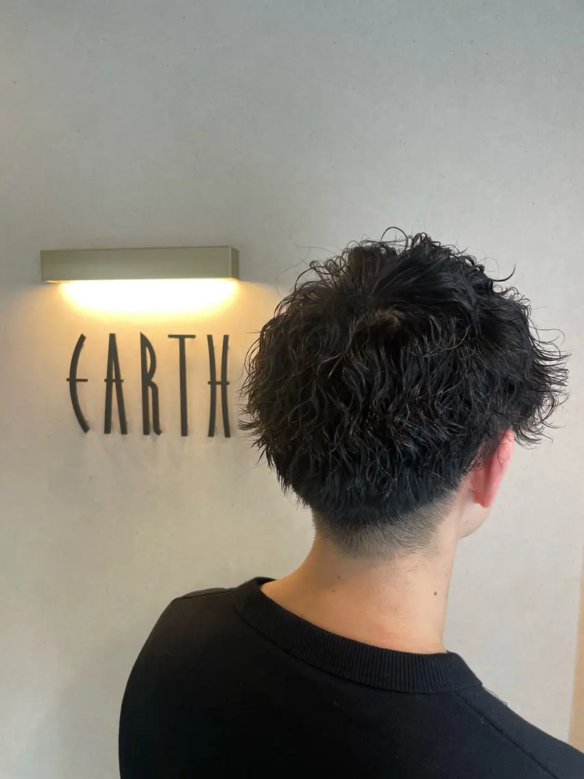 パーマ メンズ メンズパーマ ツイストスパイラルパーマ スパイラルパーマ カット パーマ トリートメント EARTH菊名店👾 ひらのすぐるのヘアスタイル