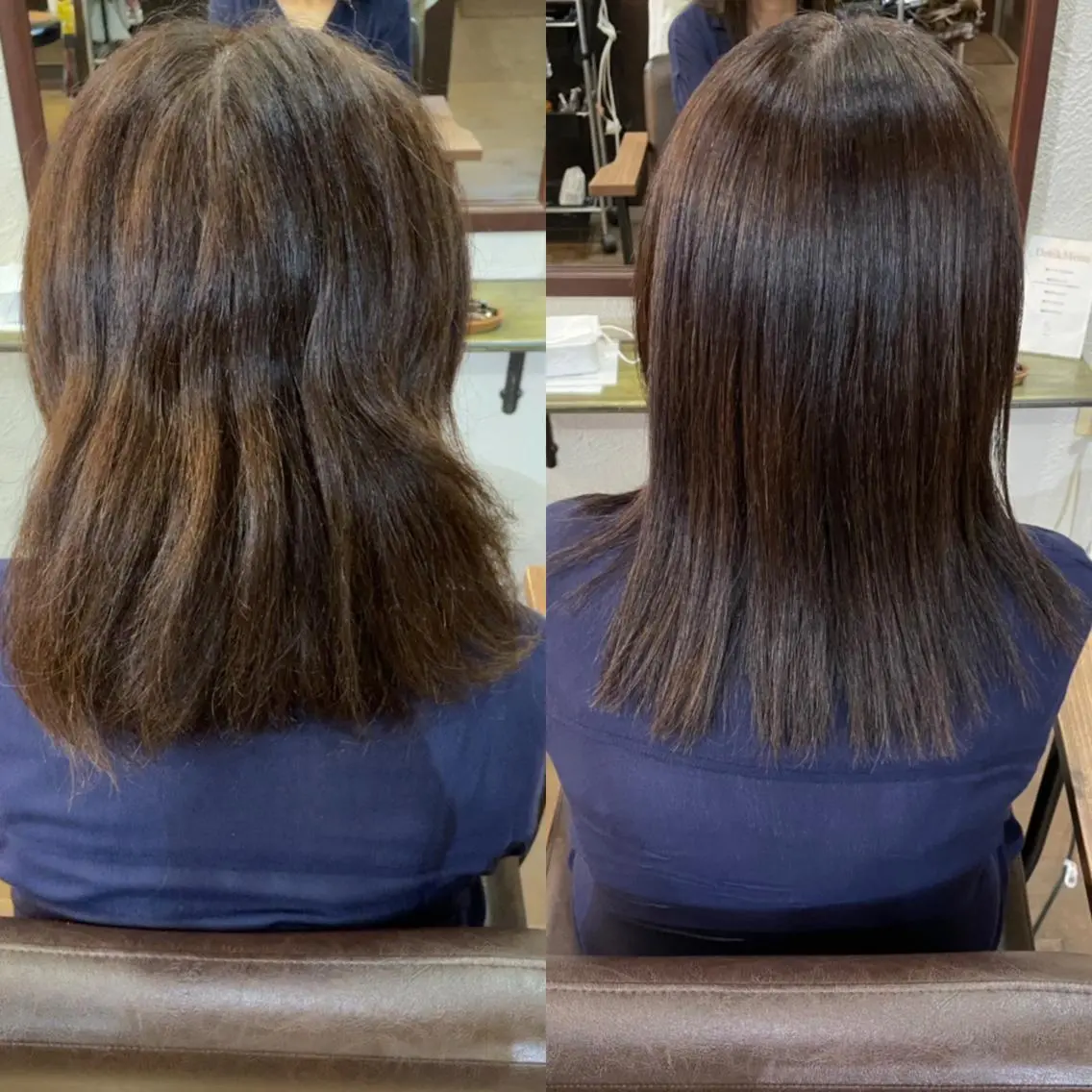 セミロング パーマ 箱守 さやかのヘアスタイル