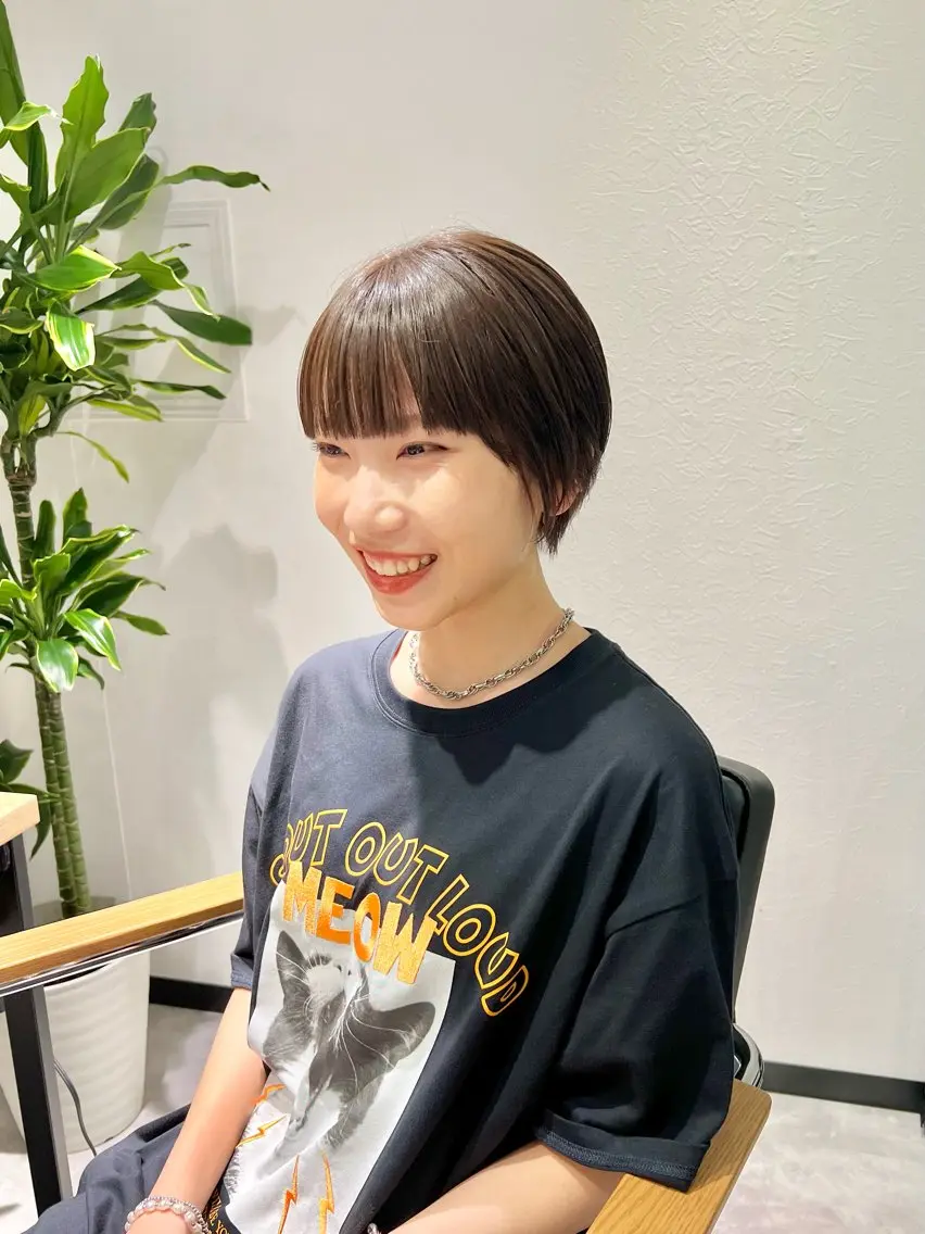 ショート カラー ヘアアレンジ ショートヘア 「sumi」 AMIのヘアスタイル