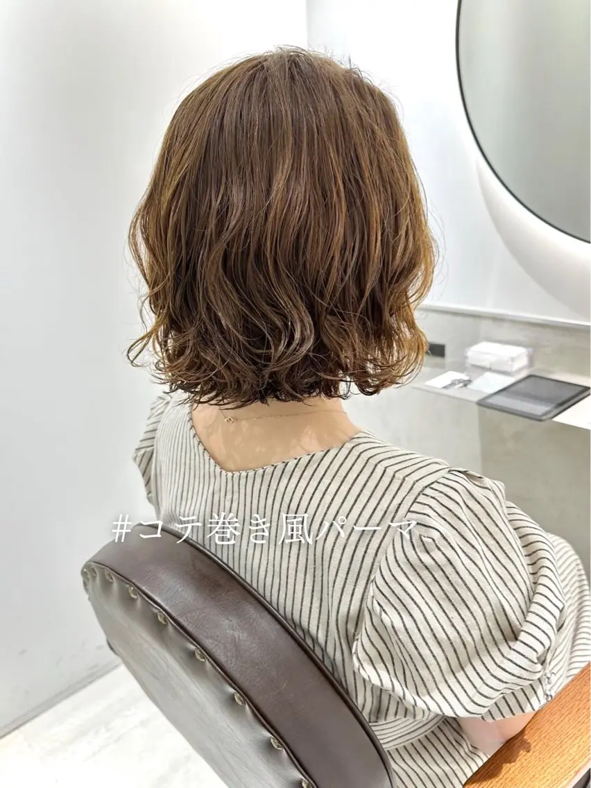 ショート カラー パーマ 髪質改善 縮毛矯正/ レイヤー/銀座/本木のヘアスタイル