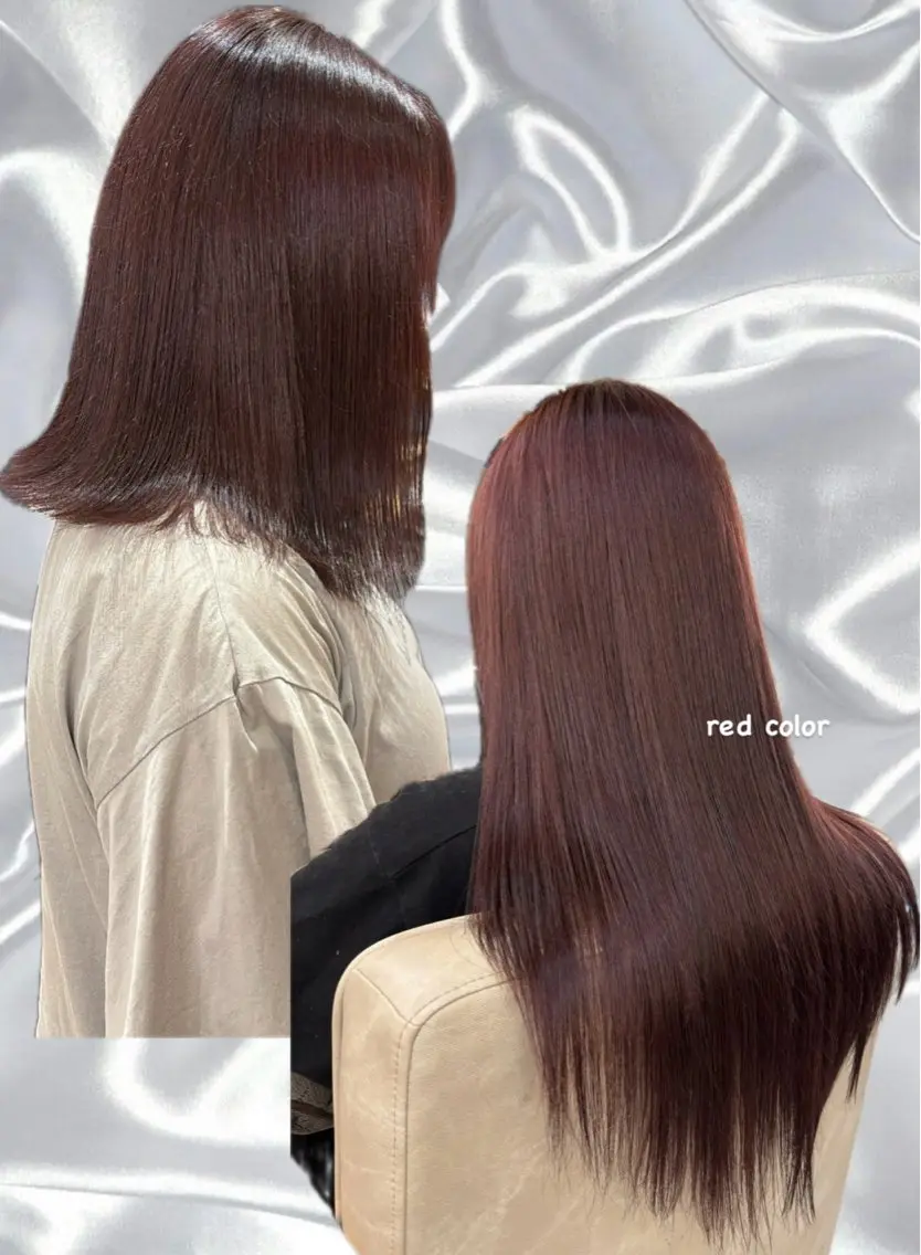 カラー カット ヘアカラー トリートメント レイヤー✂︎ぷつボブ 艶カラー🤍noaのヘアスタイル