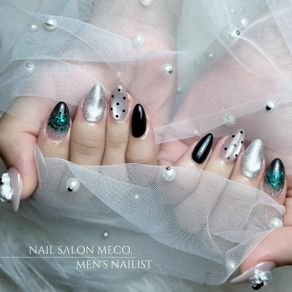 カラー ハンドネイル nailsalon mecoのネイルデザイン