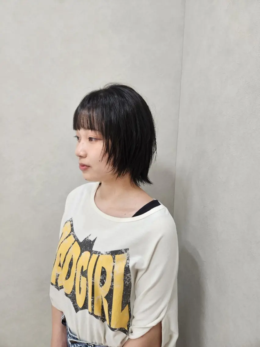 ショート ショートヘア ウルフカット カット ヘアカラー 林慶吾/ショート /ダメージレスカラーのヘアスタイル