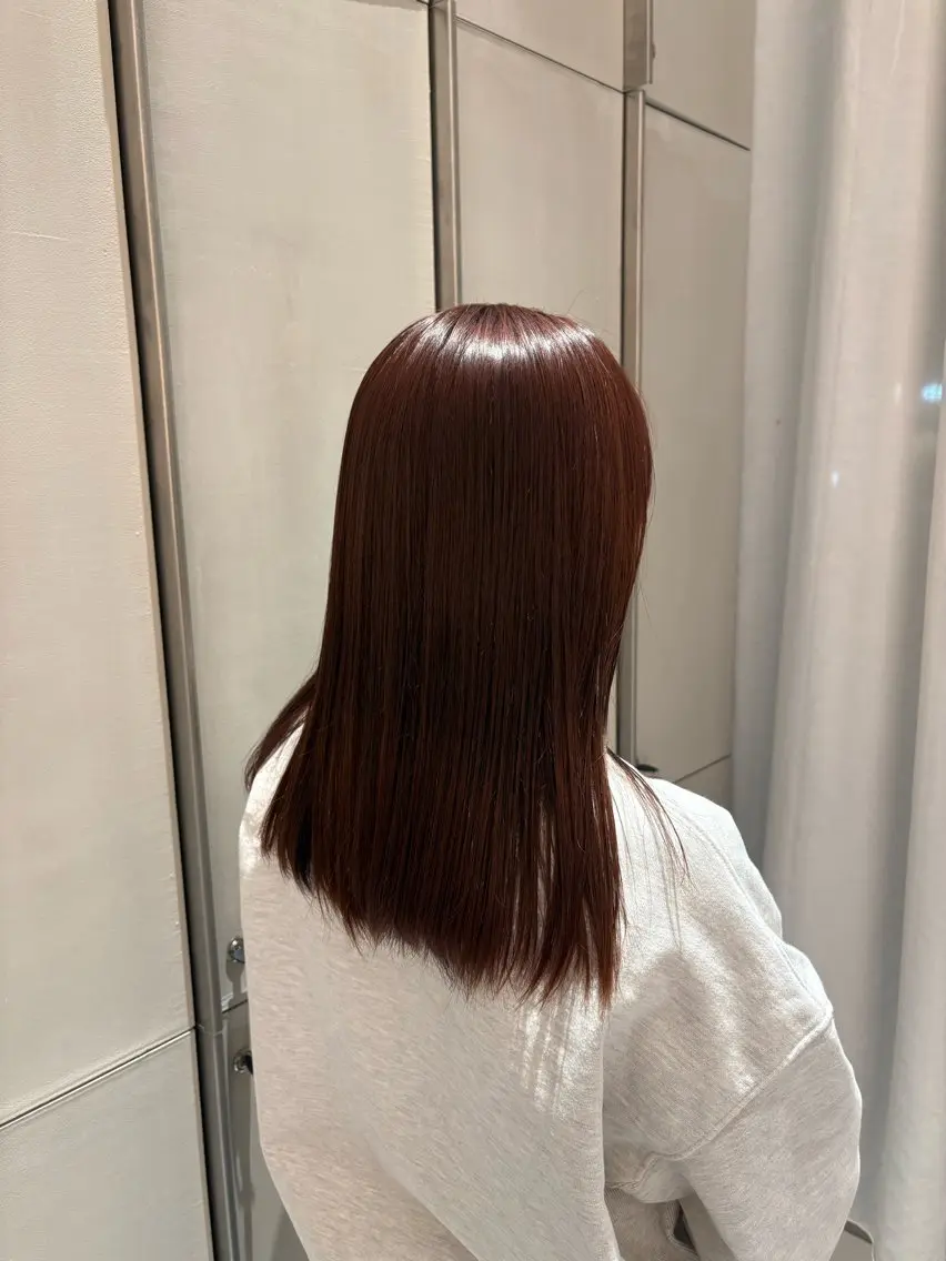 ロング ピンクブラウン 🌻花音🌻メンズ /艶カラー/Wカラーのヘアスタイル