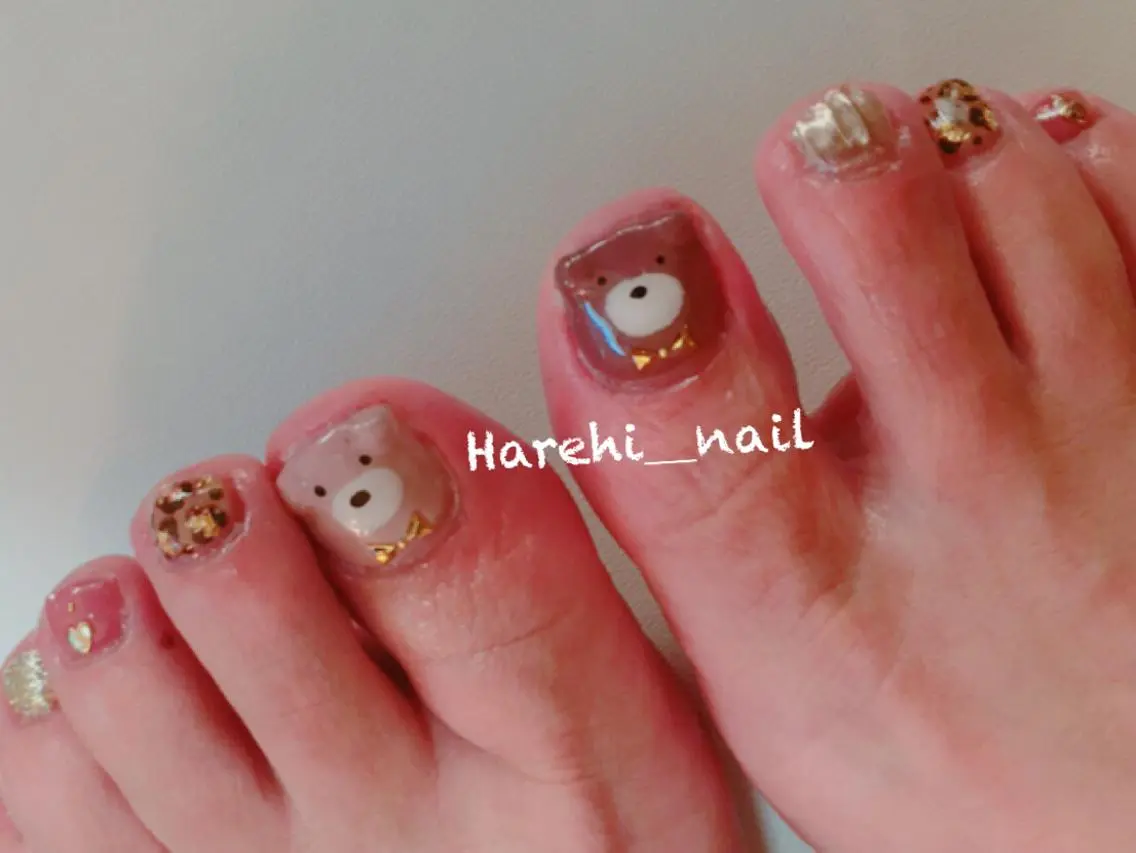ネイル フットネイル Harehi_ nailのネイルデザイン