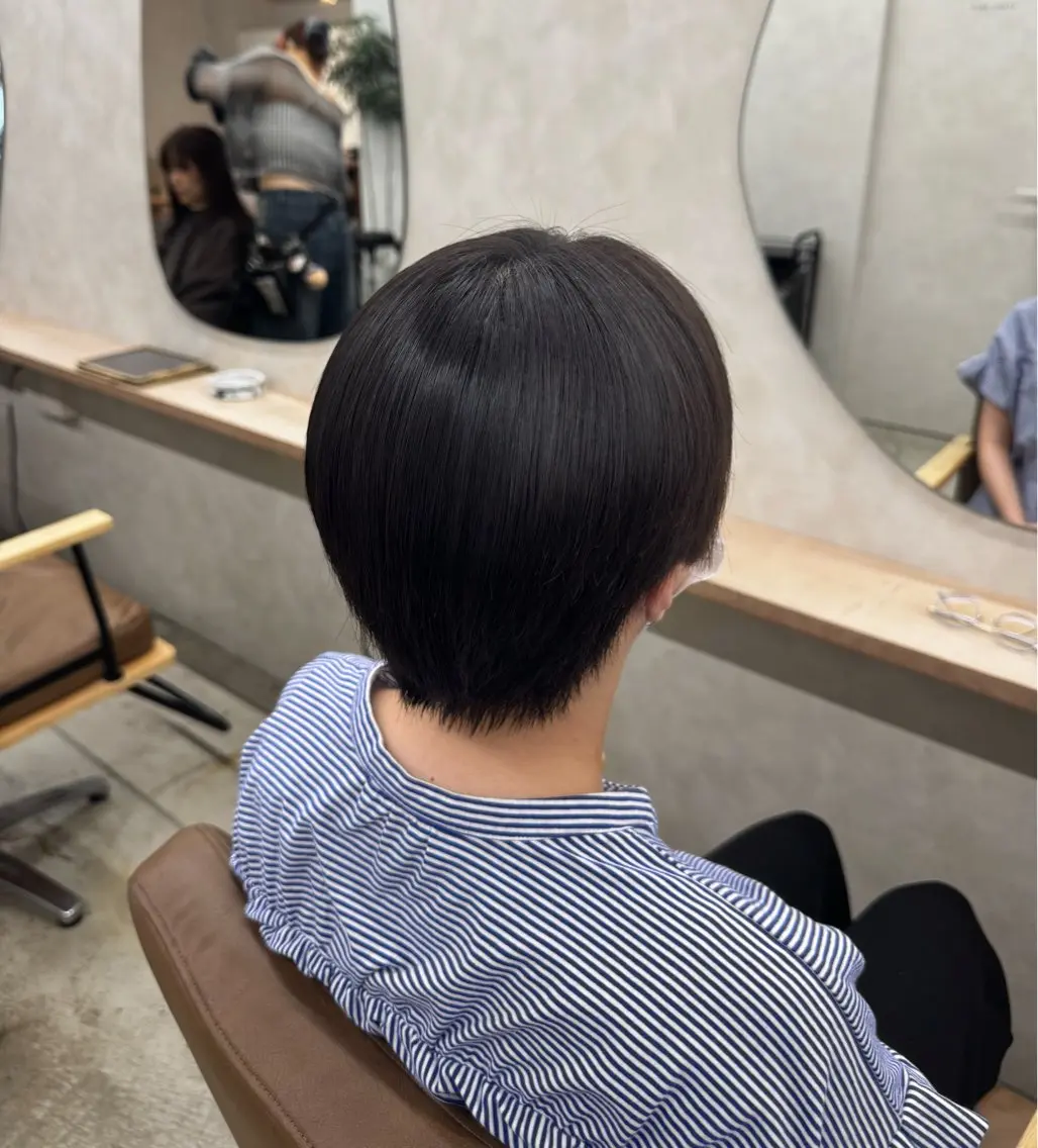 ショート カット 縮毛矯正 miu-YUCCA 縮毛矯正モデル募集中のヘアスタイル