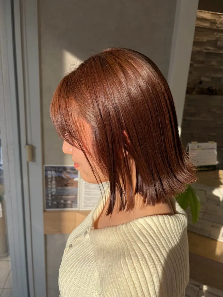 カラー ブラウンカラー 透明感カラー ボブ ヘアカラー 髪質改善特化サロン/ ヤマシタのヘアスタイル