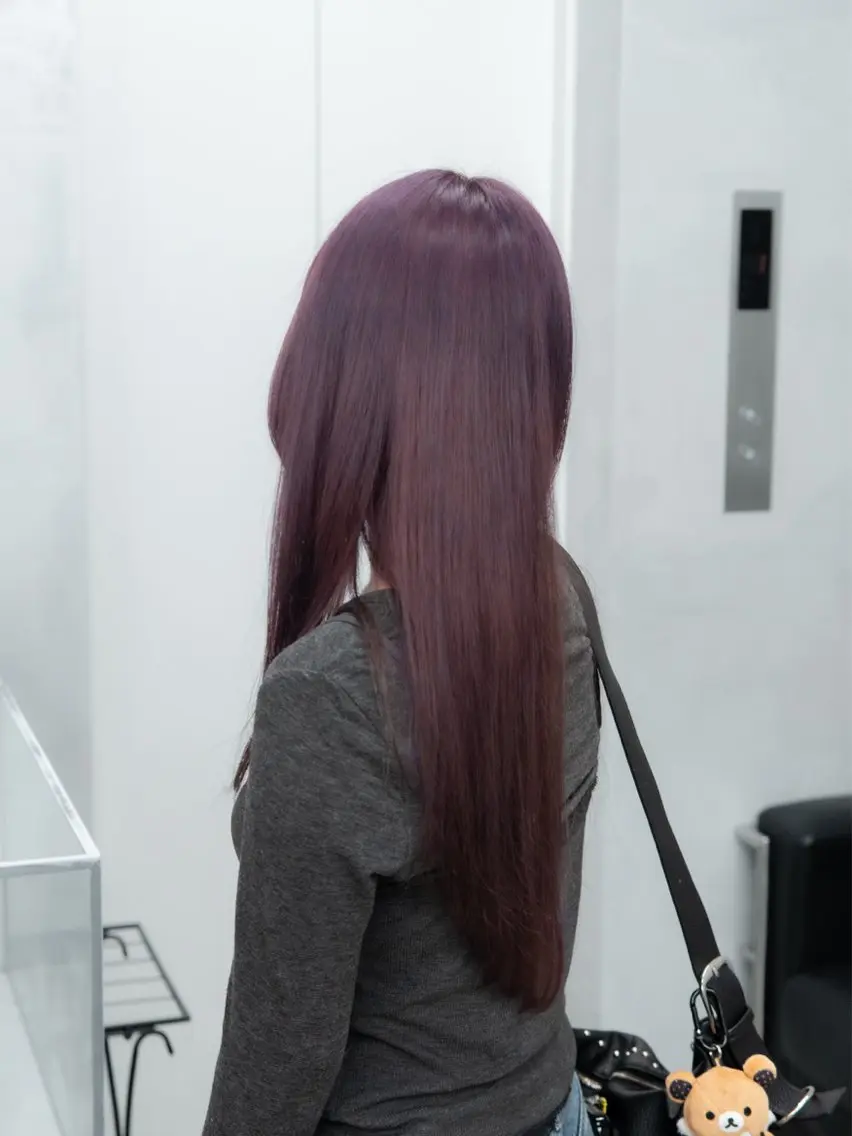 セミロング ラベンダーベージュ トリートメント ヘアカラー トリートメント 🦋髪質改善/艶髪 /カラー/go🦋のヘアスタイル
