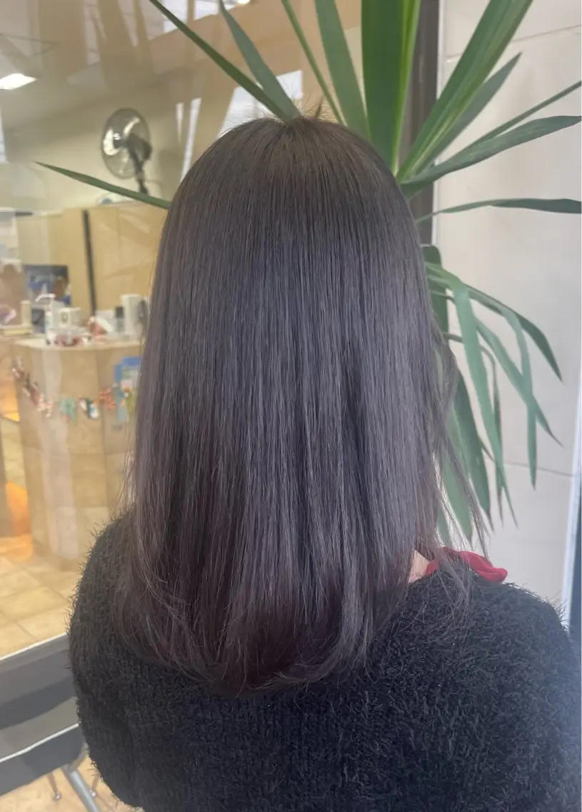 カラー グレージュ ラベンダーカラー ラベンダーグレージュ ラベンダーグレー BENI仙台柳生店 HIGUCHI🎀のヘアスタイル