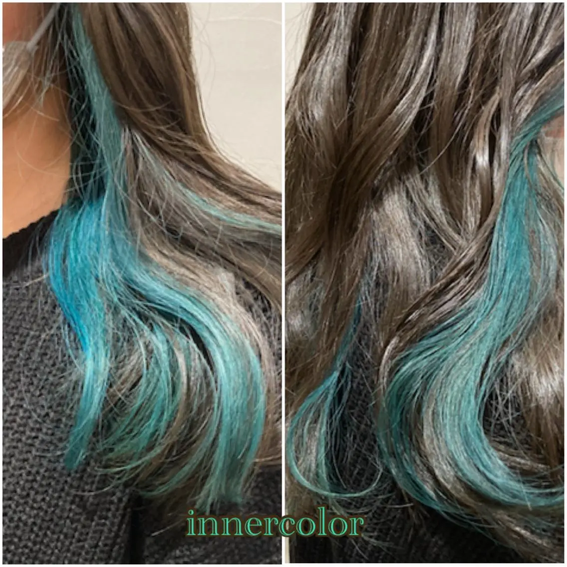 セミロング カラー マツエク・マツパ ブリーチ ケアブリーチ インナーカラー カット ヘアカラー トリートメント ヘアセット オリーブ透明感カラー 表参道/MIKUのヘアスタイル