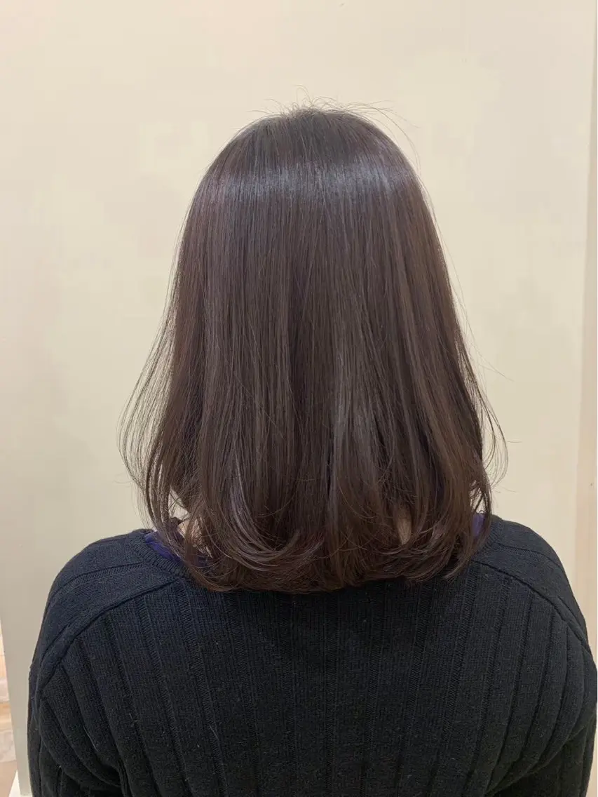 ミディアム カラー ヘアカラー トリートメント 🫧ゆうき🪽 髪質改善/ハイライトのヘアスタイル
