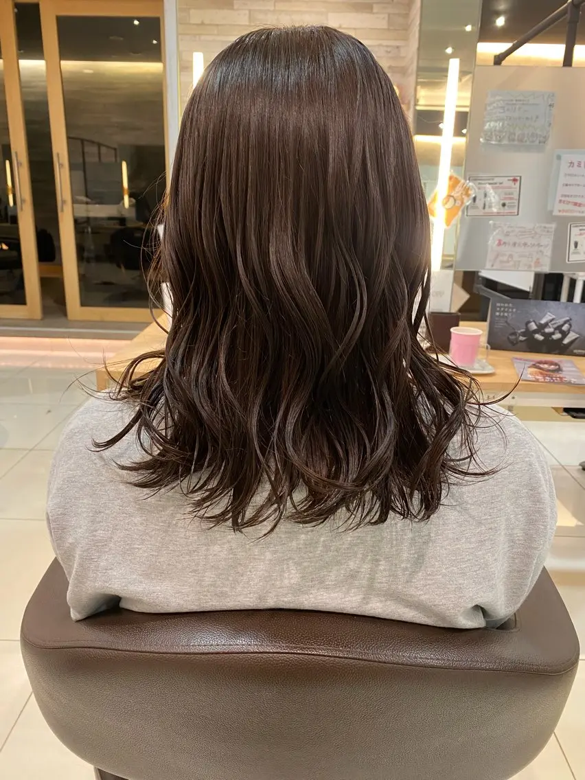 ミディアム カラー ベージュカラー ラベンダーカラー ラベンダーベージュ ピンクカラー カット ヘアカラー トリートメント 🐥波巻き/メンズ/ ショート🐥いとみなのヘアスタイル