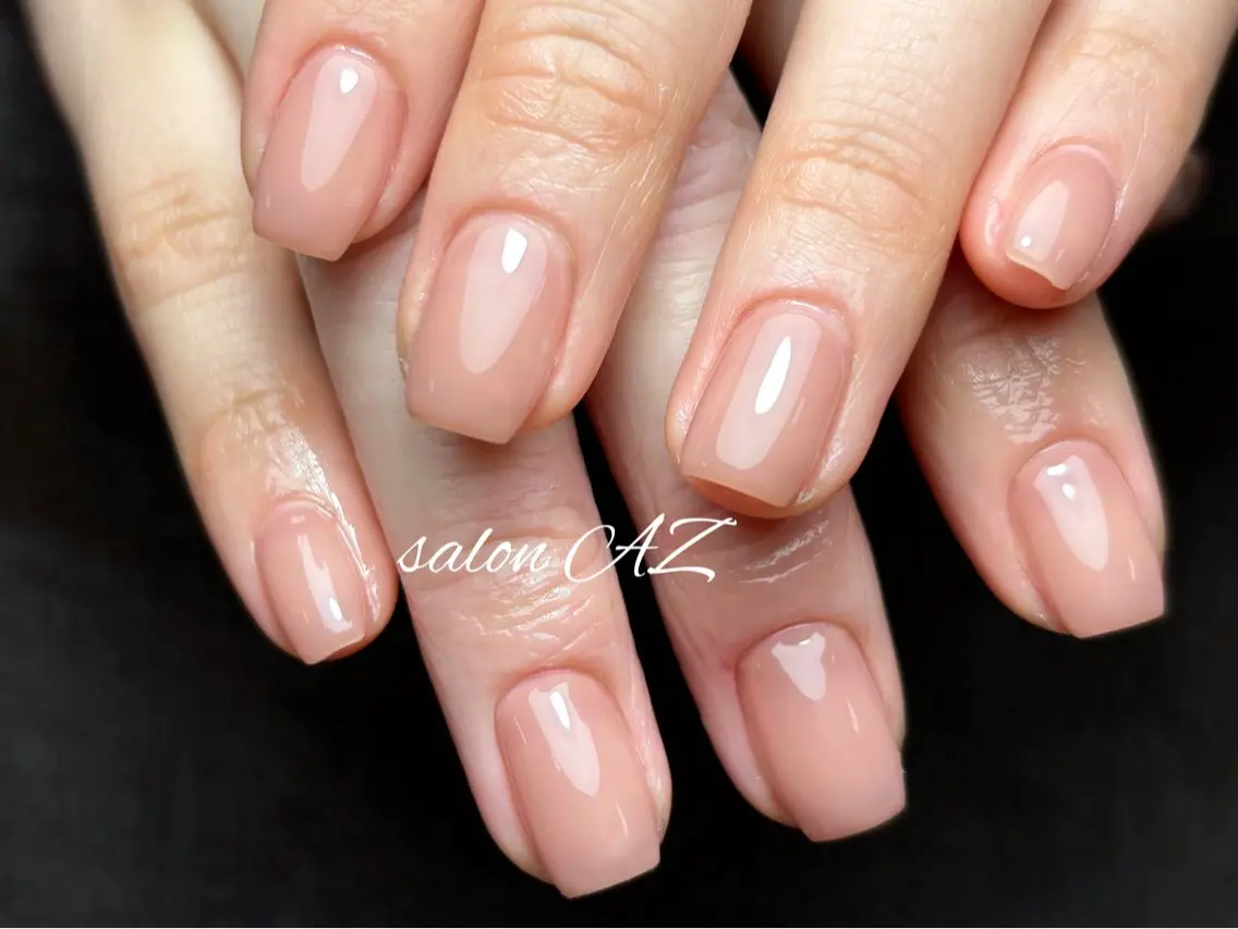 ネイル アートネイル 長さ出し フットネイル フレンチネイル ジェルネイル salon AZのネイルデザイン
