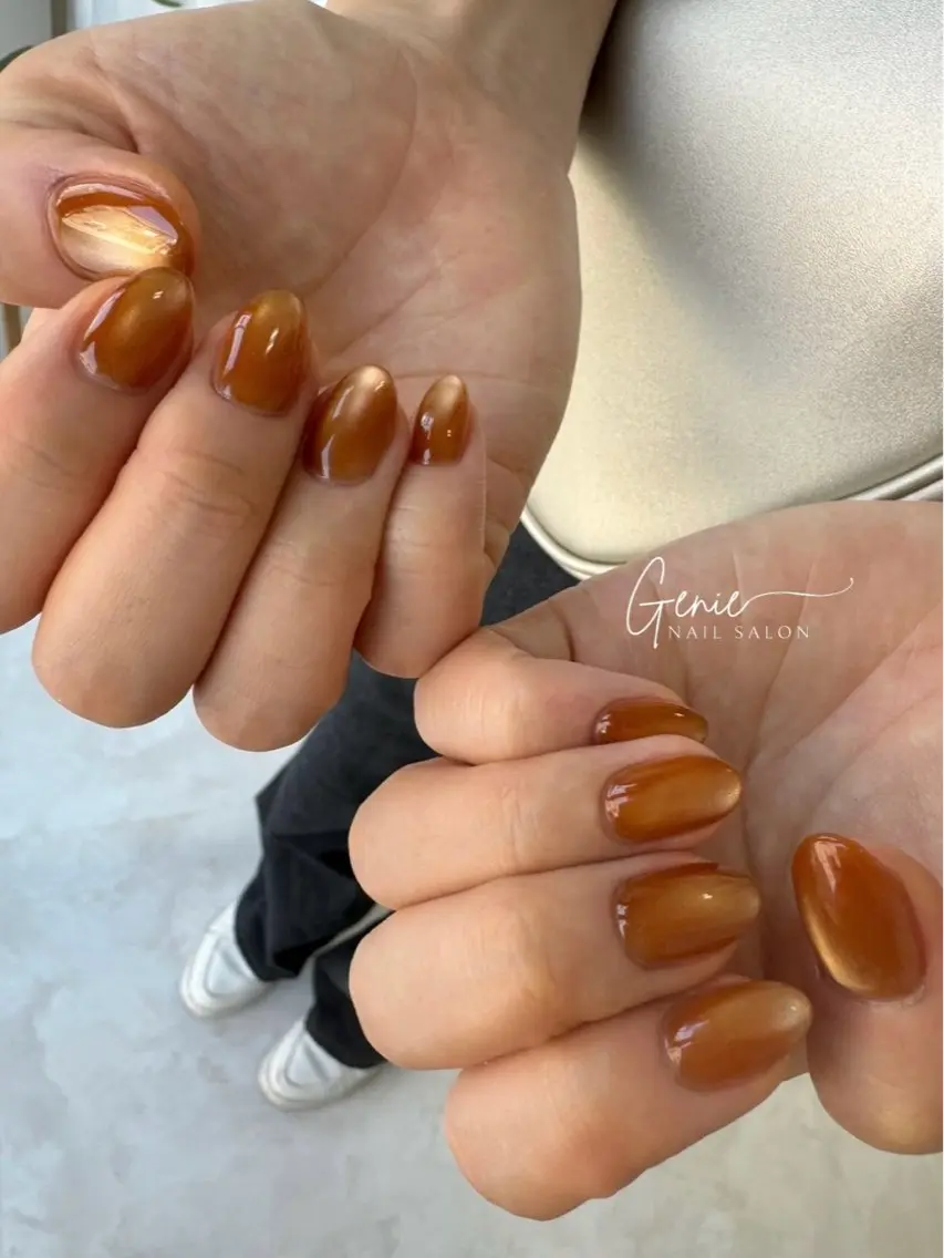 ネイル マグネットネイル ハンドネイル Nail salon Genieのネイルデザイン