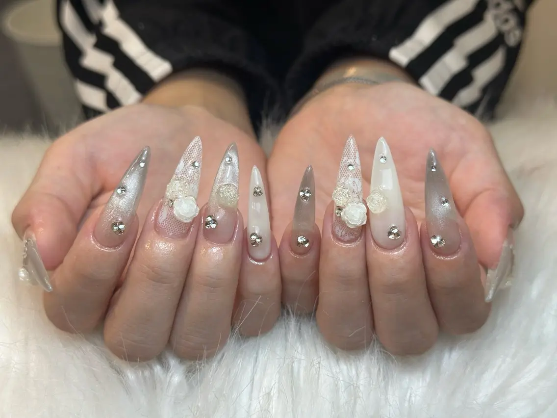 ネイル アートネイル ジェルネイル マグネットネイル ハンドネイル JennNail_ マオのネイルデザイン