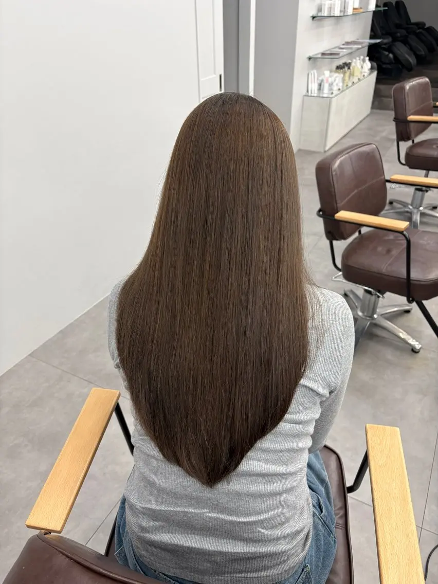 ロング カラー パーマ ヘアカラー 縮毛矯正 Hina🫧透明感 /上品/モテ🫧のヘアスタイル