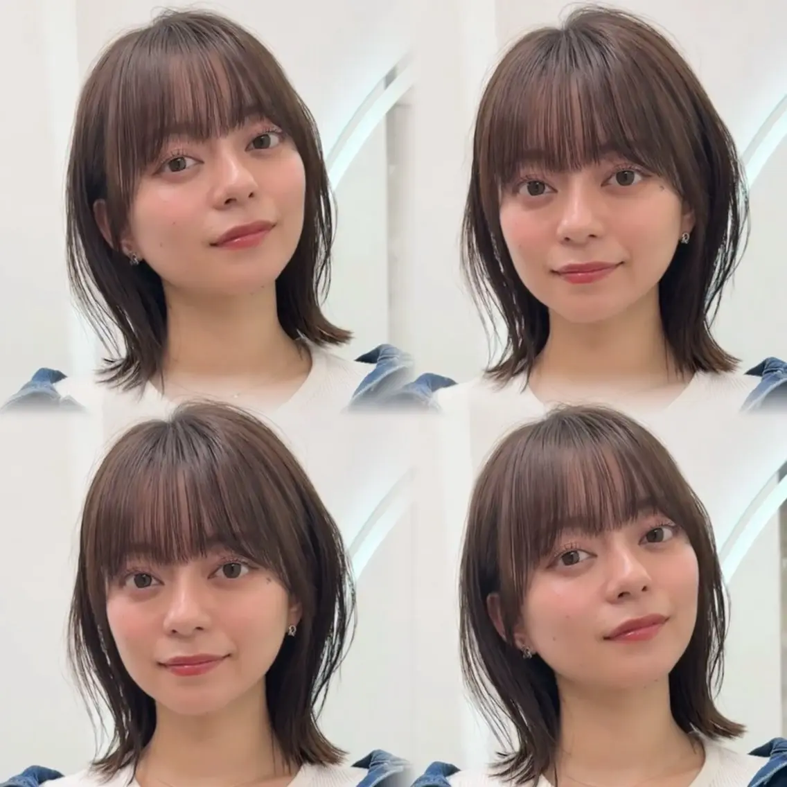 ショート カラー ボブ 顔周りカット レイヤーカット レイヤー🐏髪質改善 /透明感/みっきーのヘアスタイル