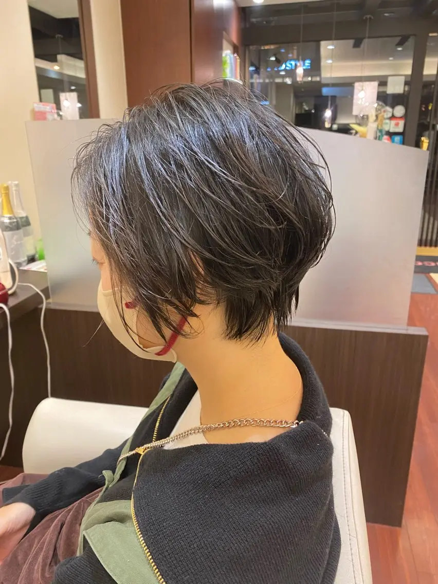 ショート カット トリートメント BIANCO北堀江 AKANEのヘアスタイル